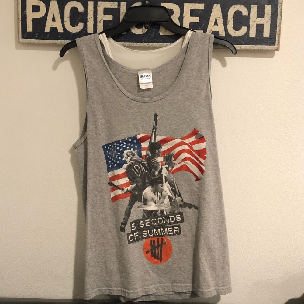 2014 5sos tour tank top